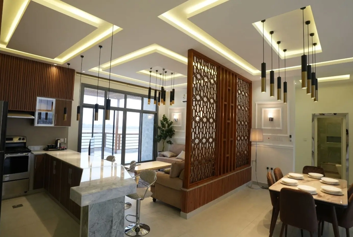 منتجع أجمكان فى الخبر، وحدات فندقية وفلل على الخليج العربي. Ajmkan Resort in Al Khobar, hotel units and villas on the Arabian Gulf.