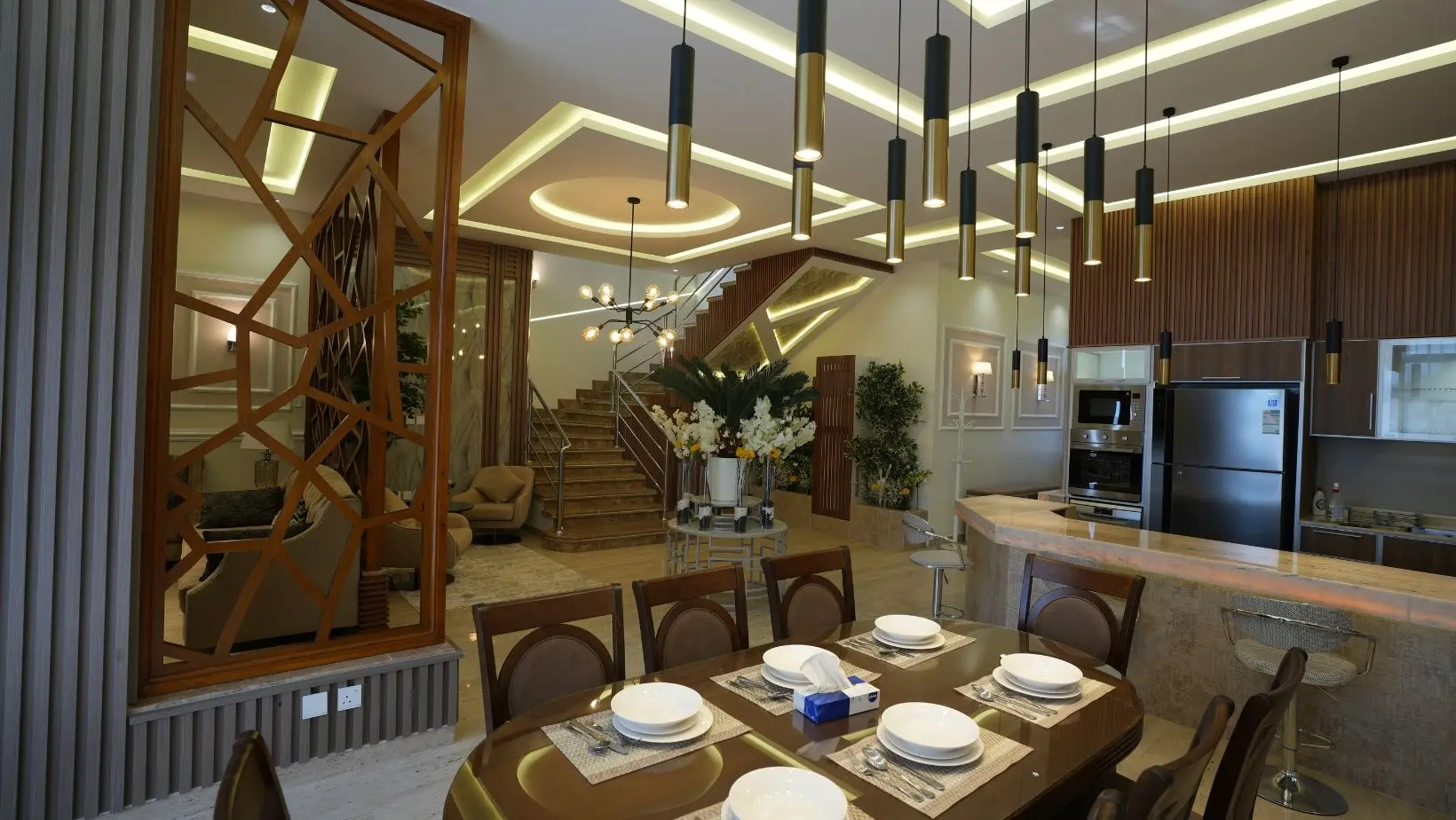 منتجع أجمكان فى الخبر، وحدات فندقية وفلل على الخليج العربي. Ajmkan Resort in Al Khobar, hotel units and villas on the Arabian Gulf.