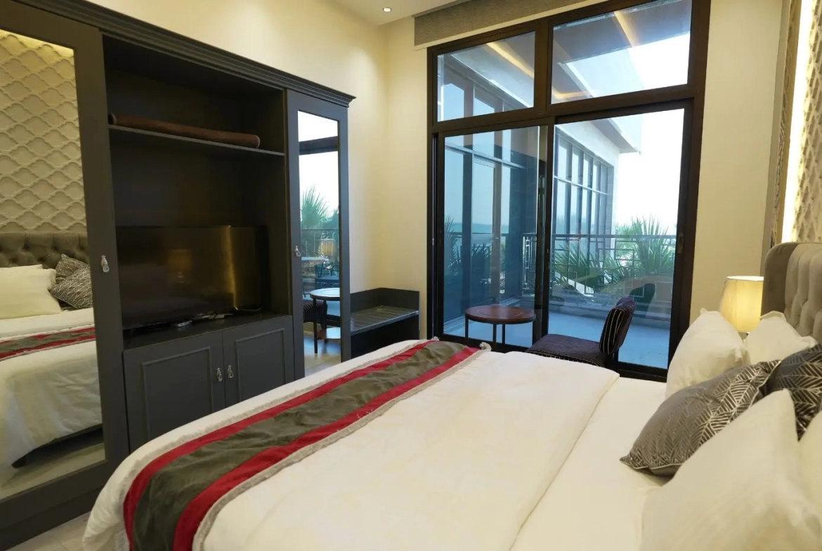 منتجع خليج الدانة فى الخبر، وحدات فندقية على الخليج العربي. Dana Bay Resort in Al-Khobar, hotel units on the Arabian Gulf